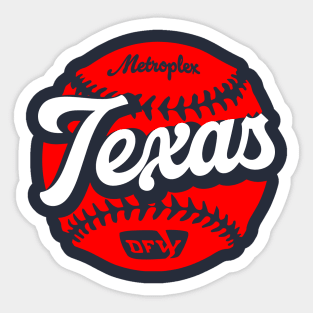 Texas Baseball Sticker